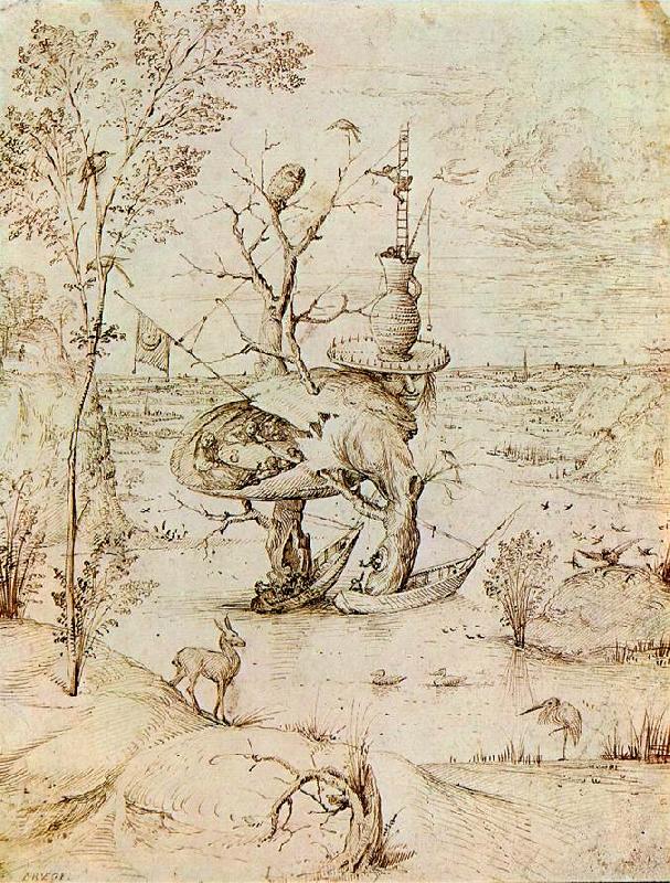 BOSCH, Hieronymus The Man-Tree  bfguty china oil painting image